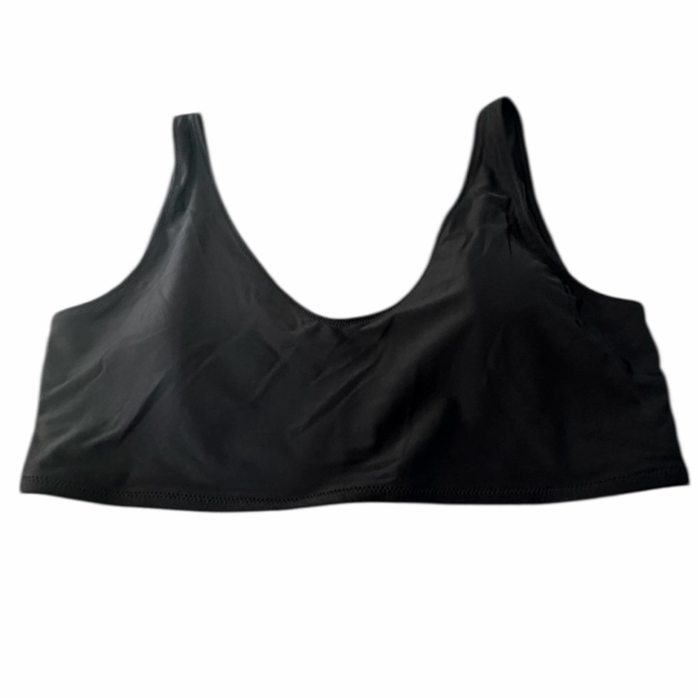 Black Scoop Neck Bralette Size XXL - Like New PTP 18”